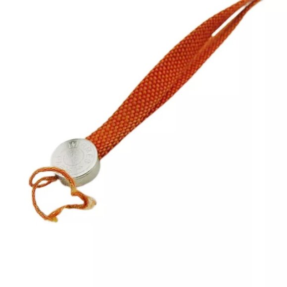 HERMES cell phone strap orange Authentic Used - Picture 4 of 13